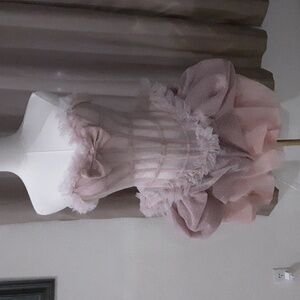 Elegant Pink Corset Dress